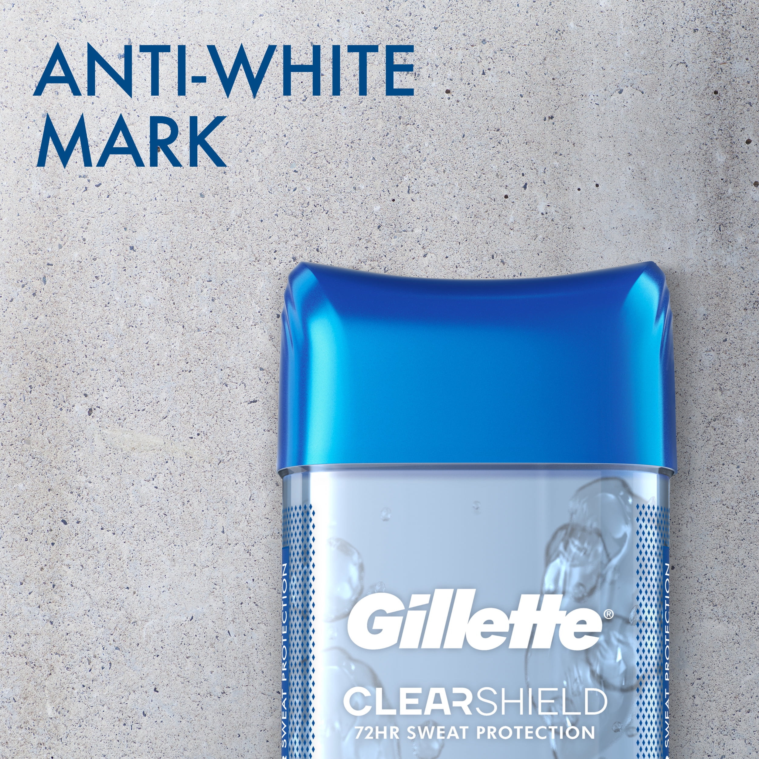 Gillette Desodorante antitranspirante en gel transparente Cool Wave - 3.8  onzas, paquete de 2