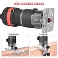 thumbnail image 4 of Router Madera Recortadora Rebajadora 800w +15 Brocas Carburo, 4 of 5