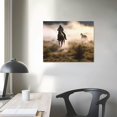 thumbnail image 3 of ARISTURING  Running Horse Picture Western Wall Decor Cowboy Wall Art Painting Animal Framed Canvas Print Rustic Country Farmhouse Wall Decor, 3 of 4