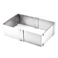 thumbnail image 3 of Adjustable Square Cake Mold Stainless Steel Mousse Cake Pastry mold ;adjustable cake mould Telescopic Mould Baking Tool, Small, 3 of 8