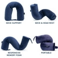 thumbnail image 5 of Brookstone Free-Form, Soft and Adjustable Travel Memory Foam Pillow for Neck and Lumbar Support, 5 of 7