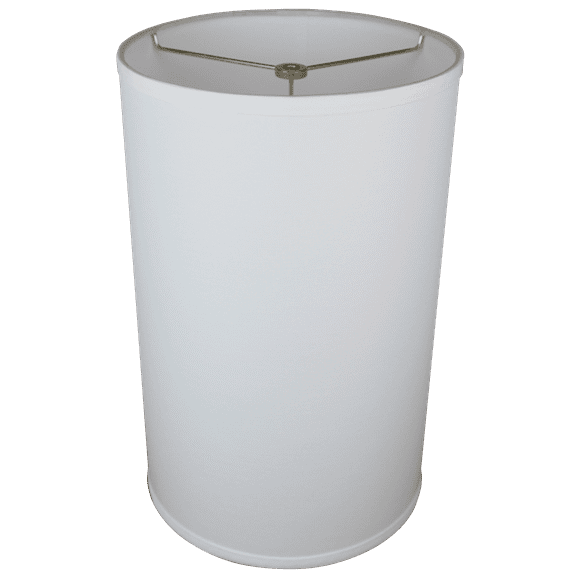 Fenchel Shades | 10" Top Diameter x 10" Bottom Diameter x 16 Height, (Washer/Spider Attachment) Drum Lamp Shade - (Linen White)