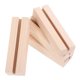 thumbnail image 2 of Wooden Card Holder for Table Crafted from Reliable Wood Beige Color for Decoration Enhancing Desk Aesthetic 4pcs, 2 of 5