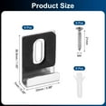 thumbnail image 2 of 6Pcs Metal Mirror Holder Clips, Large Mirror Hangers with Rubber Pads, Silver, 2 of 6