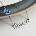 thumbnail image 4 of Evil Eye Custom Name Necklace, Solid 14k Yellow Gold, 20", 4 of 7