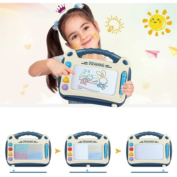 Fun Little Toys Drawing Board Set for Kids and Toddlers. Large Magna Doodle Writing Pad