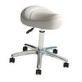 thumbnail image 1 of Taburete tipo silla de montar, silla de trabajo multiusos, ajustable, ergonómico, para salón de uñas y belleza, PU, ​​para hogar, pubs, cafeterías, of Blanco, 1 of 8