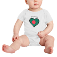 thumbnail image 2 of Bangladesh Flag Heart Love Funny Baby Clothing Bodysuits, 2 of 5