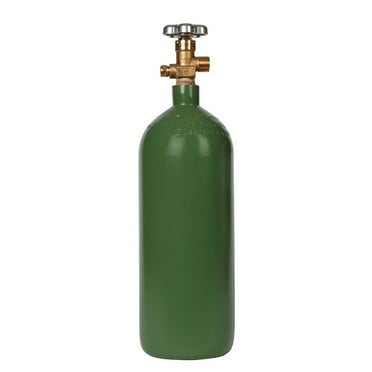 New 40 Cu ft Steel Oxygen Cylinder Ships Empty CGA540 Valved