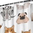 thumbnail image 3 of Cute Cartoon Dog Shower Curtain 72"x84" ,Bathroom Decorative Shower Curtains Set with 12 Hooks,Modern Waterproof Washable Shower Curtain, 3 of 6