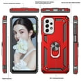 thumbnail image 7 of LeYi for Galaxy A23 5G Phone Case, Samsung Galaxy A23 5G Case with [2 Pack] Tempered Glass Screen Protectors, Heavy Duty Protective Phone Case with Magnetic Ring Stand for Samsung A23 5G, Red, 7 of 7