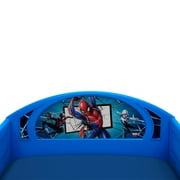 Marvel Spider-Man Sleep and Play Toddler Bed with Built-In Guardrails by Delta Children