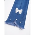 thumbnail image 6 of CHICTRY Kids Girls Casual Denim Pants Flared Jeans Juniors Ripped Ruffled Bell Bottoms Long Pants Type A 130/3XL, 6 of 7