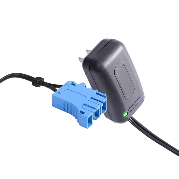 LujingZ 12V Battery Charger for Peg - Perego - compatible Ride - ons   Ideal for John Deere Tractors, Gators & Polaris RZR 900   12Vdc 11W Output, 120Vac 60Hz 16W Input   UL - listed   LED Indicator