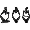 thumbnail image 4 of 2024 Resin Statue Thinker Style Decoration Abstract Sculptures Collectible Figurines, 4 of 5