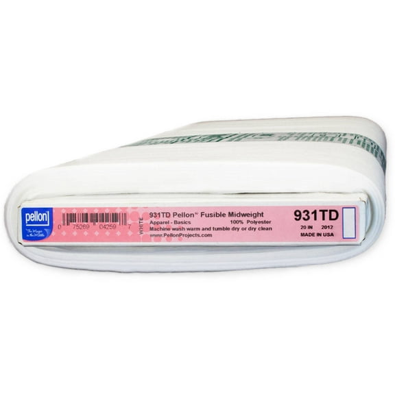 Pellon 931TD Fabric Interfacing, White 20" x 25 Yards by the Bolt