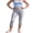 Gray, variant on Women's Fold Over Capri Leggings Low Rise Split Hem Cropped Pants Stretch Lounge Yoga Athletic Skinny Pants Going Out Bottoms