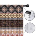 thumbnail image 4 of Blackout Kids Curtains,Black Boho Oriental Flowers and Paisleys Pattern Childrens Insulated Curtains Set Of 2,Bedroom Essentials,Toddler Room Decor 52x63in(132x160cm), 4 of 5