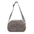 thumbnail image 1 of Lightweight fabric crossbody bag with multiple zippered pockets, 1 of 8