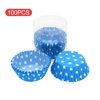 GETHOME 100pcs For Baking Cupcake Paper Cup Crinkled Edge Afternoon Tea Decorating Tool