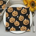 thumbnail image 3 of Halloween Paper Napkins, 20 Pcs Pumpkin Pattern Table Serviettes Cocktail Napkins for Halloween Table Decoration Halloween Dinner Party Supplies, 3 of 7