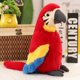 thumbnail image 1 of 25cm Lovely Simulation Parrot Plush Stuffed Animals Lifelike Bird Creative Doll Home Car Garden Decor Toys for Kids Adults GiftRed25cm Deng Xun unisex, 1 of 2