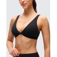 thumbnail image 3 of CRZ YOGA Butterluxe Twist Deep V Neck Sports Bra For Women, 3 of 7