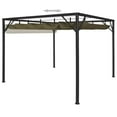 thumbnail image 5 of vidaXL Pavillon de Jardin avec Toit Rétractable 3x3 m Taupe 180 g/m², 5 of 5