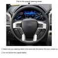 thumbnail image 5 of Mewant Hand-Stitched Black Steering Wheel Cover for Ford F-150 2015-2020 F-250 F-350 2017-2022, 5 of 6