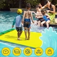 thumbnail image 3 of Water Float Mat Lounge Mattress Party Comfortable Raft Yellow Green, 3 of 13