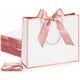 thumbnail image 1 of Bolsas de regalo Silkfly Thank You de 12 x 10 x 4 pulgadas con asa, 12 unidades, blancas, 1 of 6