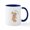 White/Navy Inside, variant on CafePress - Easter Bunny Mugs - 11 oz Ceramic Mug - Novelty Coffee Tea Cup