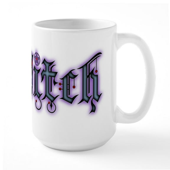 CafePress - Witch Large Mug - 15 oz Ceramic Large White Novelty Mug