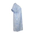 thumbnail image 2 of Sindrella Women's Plus Size Cotton Blend Snap Front Duster Robe with Pocket-Blue Lacey Florals-2X, 2 of 5
