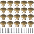thumbnail image 1 of Brass Door Knob - Set of 20 Vintage Brass Pulls for Cabinet Knobs, Drawer Handles, and Cupboard Doors, 1 of 4
