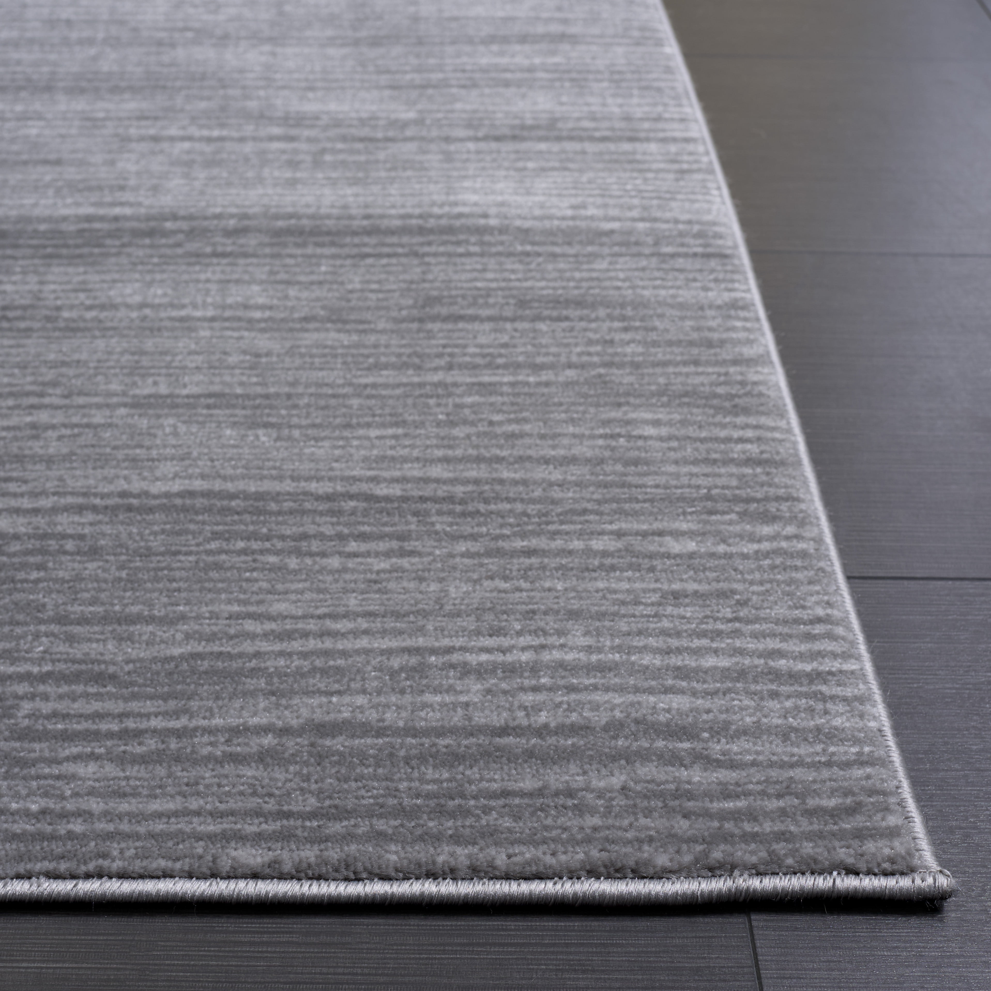 SAFAVIEH Vision Adrasteia Overdyed Solid Area Rug, Silver, 9' x 12' - Large - Modern Design, Silver, Non-Shedding & Easy Cleaning, Ideal for Living Room, Bedroom, Dining Space