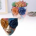 thumbnail image 3 of Maceta Con Rosa Pintada A Mano Adorno Decorativo Para Jardín, Patio O Balcón, 3 of 5