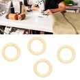 thumbnail image 2 of 70mm Juego de anillos de madera Natural Hemu para adornos navideños, conectores, fabricación de joyas, 2 of 5