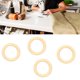 thumbnail image 2 of 40mm Juego de anillos de madera Natural Hemu para adornos navideños, conectores, fabricación de joyas, 2 of 5