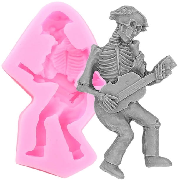 Silicona Para Pastel De Halloween, Molde De Esqueleto 3D, Molde Para Hornear Para Pasteles Diy, Galletas, Chocolates seitruly HA040463-01