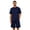 Navy, variant on VULCANODON Mens Pajama Set, Short Sleeved Pajamas Set for Men Lounge Sleepwear with Pockets (Black, M)