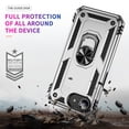 thumbnail image 5 of Decase Compatible with iPhone 16E 2025 Case+1-Pack Tempered Screen Protector, Military Grade Drop Protection Cover with 360° Rotating Kickstand, Heavy Duty Shockproof Rugged Phone Case,Silver, 5 of 7
