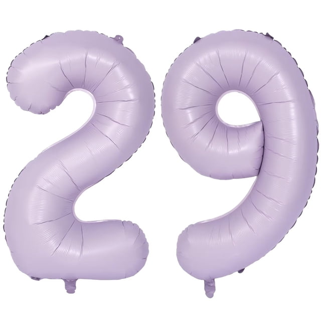 Globo LVMOQIQIU, número 29, morado claro, 40 pulgadas