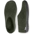 thumbnail image 5 of Glerups AR-09-02: Unisex Wool Forest/Black Rubber Sole Slipper, 5 of 5