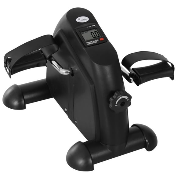Soozier Mini Pedal Exercise Bike Indoor Cycle Fitness Arm Leg, Black