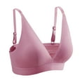 thumbnail image 1 of Timegard Womens Bras Deep V Wireless Adjustable Strap Seamless Solid Color Comfortable Sleep Bralettes, 1 of 7