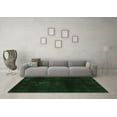 thumbnail image 3 of Ahgly Company Indoor Round Abstract Emerald Green Modern Area Rugs, 4' Round, 3 of 4