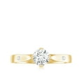 thumbnail image 4 of Rosec Jewels Lab Grown Diamond Solitaire Promise Ring - Half Carat - Cathedral Setting Ring, 18K Yellow Gold, US 8.50, 4 of 8