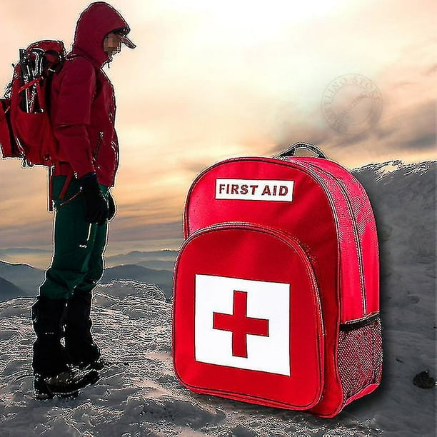 Mochila de emergencia para exteriores, botiquín de primeros auxilios, bolsa de almacenamiento, mochila táctica de Cruz Roja, suministros de supervivencia para acampada y deportes domésticos