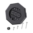 thumbnail image 3 of HILABEE Siding Mounting Block Outdoor Mounting Plate Kit Siding Light Mounting Block Black, 3 of 9